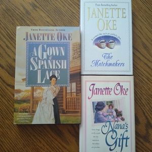 Three used Janette Oke hardcover books
